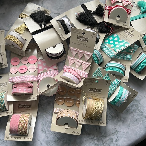 Celebrate It Decorative Trim CRAFT ribbon - Picture 1 of 9
